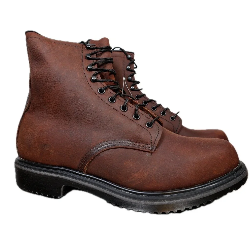 Red Wing 1210 Work Boots Mens 11 E3 Brown Leather 8